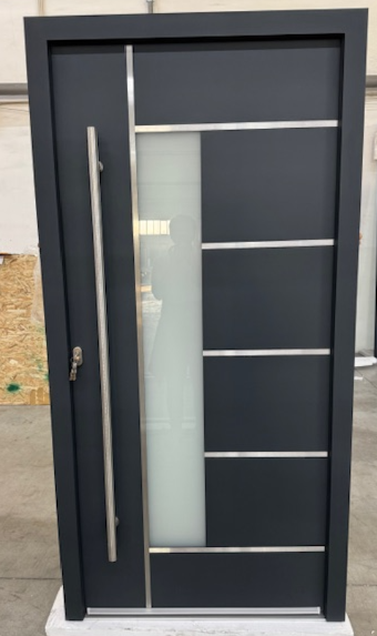 WH 34240 DIN LINKS 1000x2000mm LA40 Auf Lager WH75  Aluminium mit Kunststoff Haustür