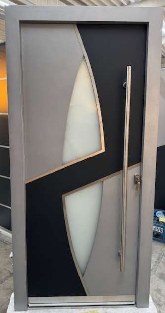 WH 34953 DIN RECHTS 1000x2100mm NY3300  Auf Lager WH100  Aluminium mit Kunststoff Haustür