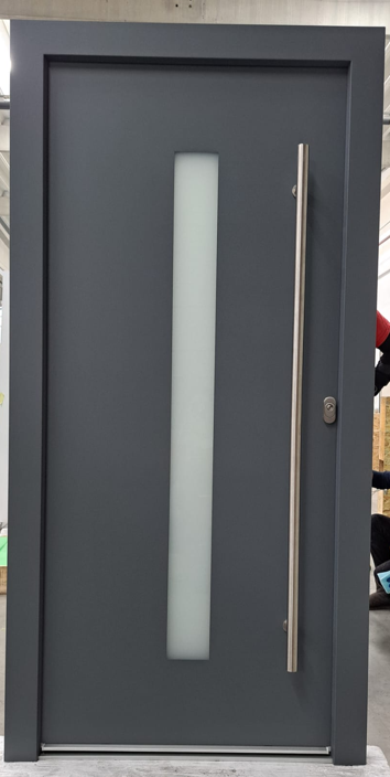 WH 32185 DIN RECHTS 1000x2000mm LA144 Auf Lager WH100  Aluminium mit Kunststoff Haustür