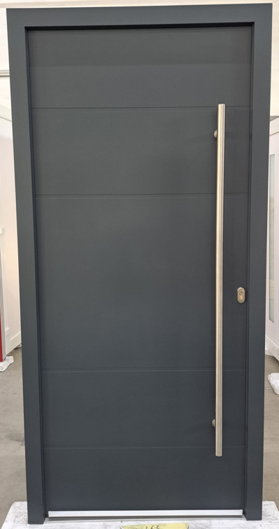 WH 30607 DIN RECHTS 1000x2100mm GF12 Auf Lager WH75  Aluminium mit Kunststoff Haustür