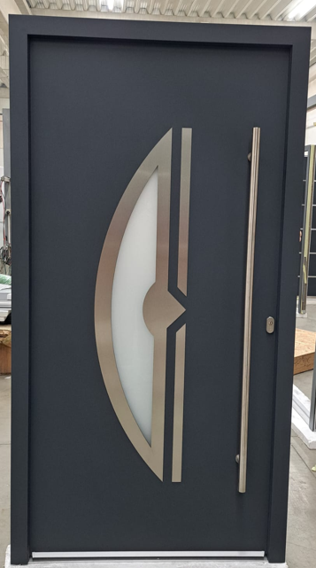 WH 10252 DIN RECHTS 1100x2100mm NY2010 Auf Lager WH75  Aluminium mit Kunststoff Haustür