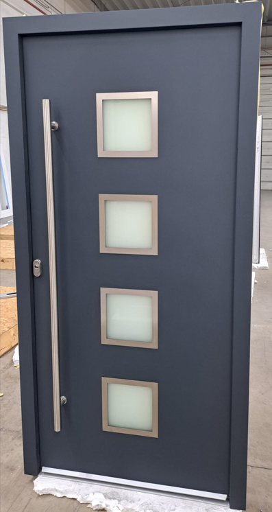 WH 23600 DIN LINKS 1000x2000mm LA58 Auf Lager WH75  Aluminium mit Kunststoff Haustür