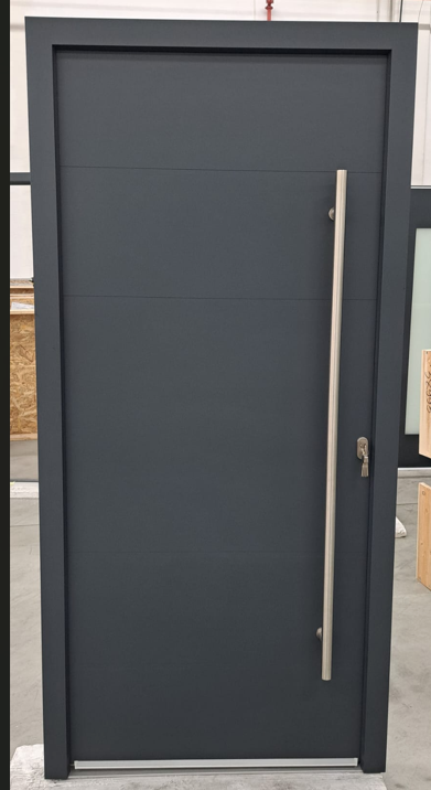 WH 30606 DIN RECHTS 1000x2100mm GF12 Auf Lager WH75  Aluminium mit Kunststoff Haustür